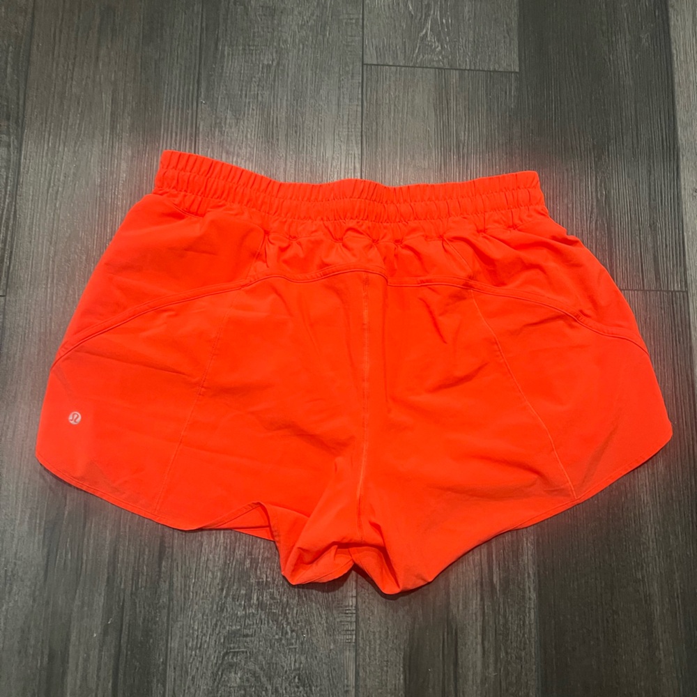 lululemon athletica Orange Athletic Shorts - Picture 2 of 3
